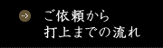 ご依頼から打上までの流れ